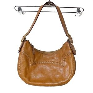 Michael Kors Saddle Shoulder Bag in Cognac Brown